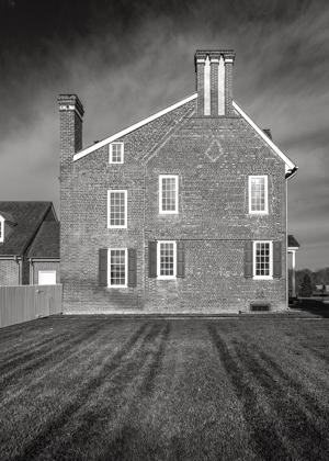 Gable of main block as expanded from 1705 through 1729, 1750s, a